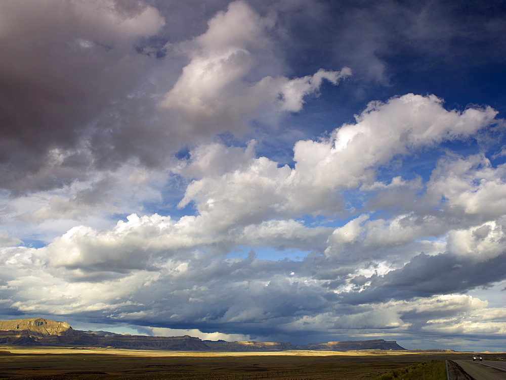 USA, Utah, Clouds over desert landscape