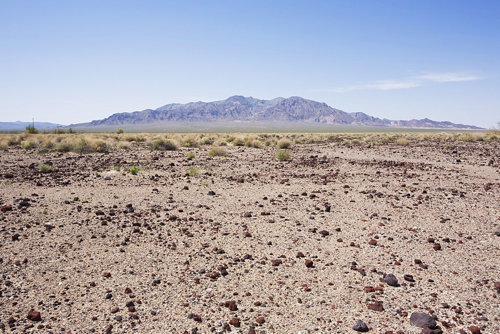 Desert landscape with Funeral Mountain