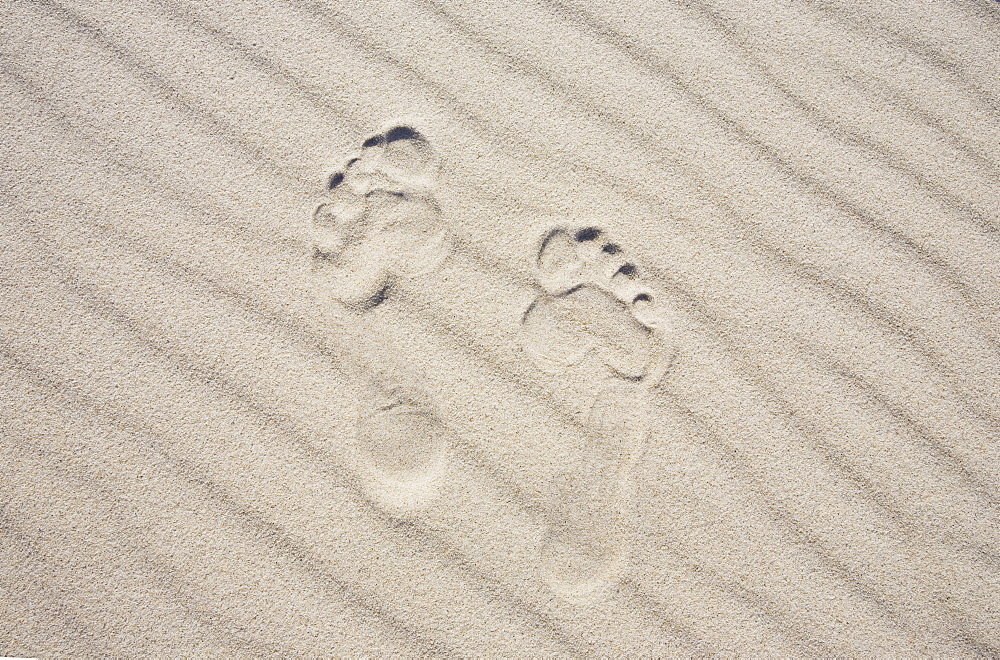 Footprints in the sand