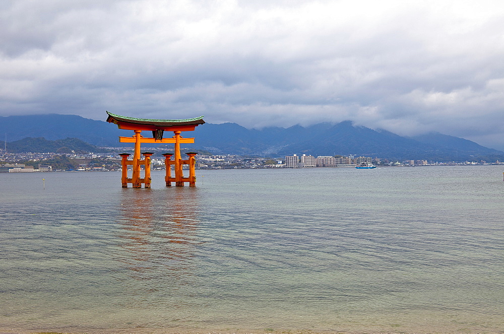 Japanese temple in water