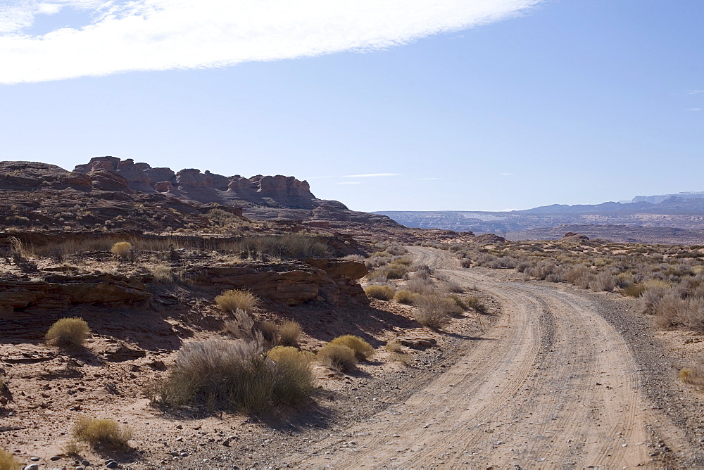 Dirt road in Arizona desert