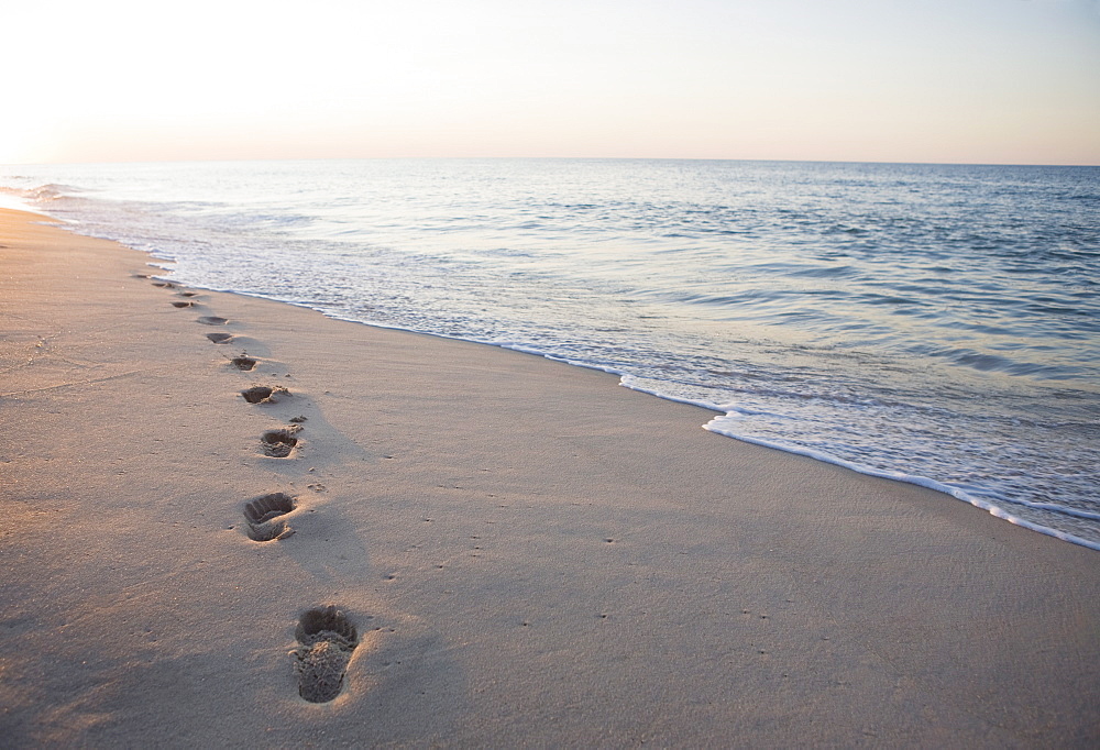 Footprints in the sand