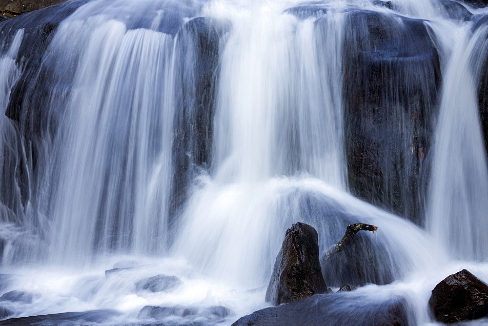Full frame of waterfall, Smoky National Park, Tennessee