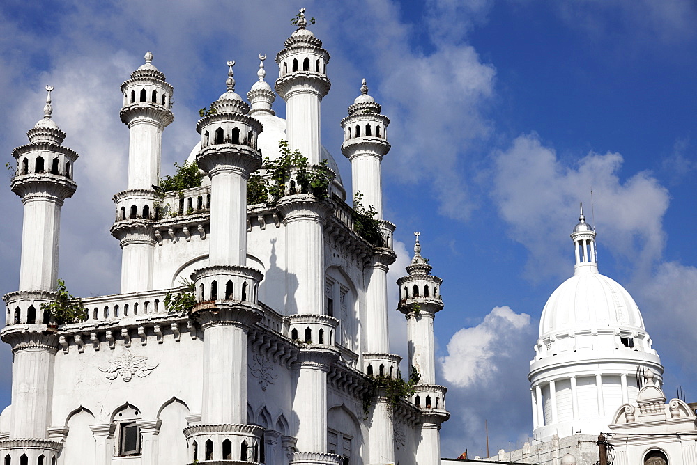 Devatagaha Mosque and dome of town hall, Colombo, Sri Lanka