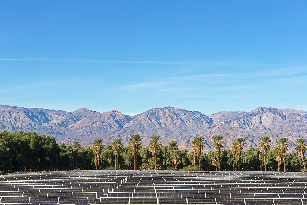 Solar Farm at Death Valley, USA, California, Death Valley