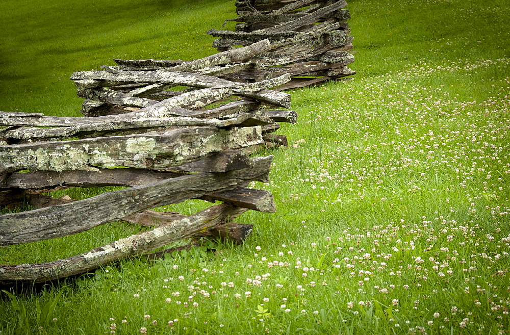 Weaverville, Old wooden fence near Zebulon Baird Vance birthplace