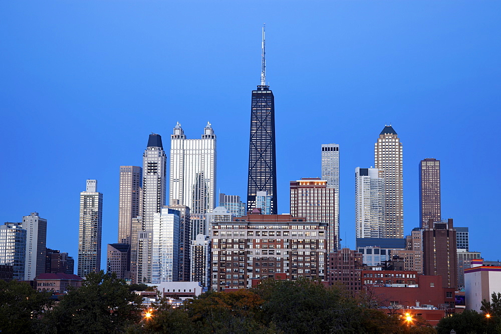 Downtown Chicago - blue evening