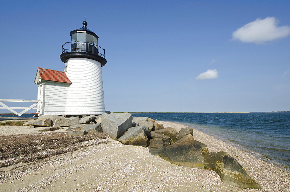 View of Brant Point lighthouse, Nantucket, Massachusetts