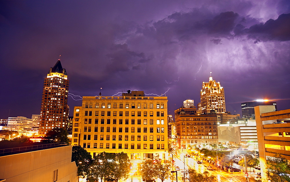 Thunderstorm in Milwaukee, Wisconsin