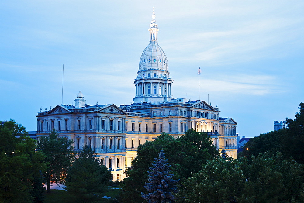 State Capitol Building, USA, Michigan, Lansing