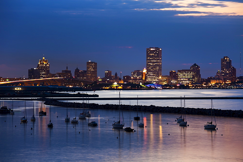 Milwaukee at sunset