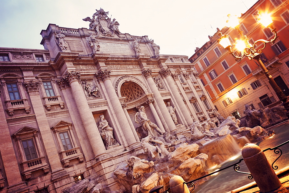 Trevi Fountain in early morning