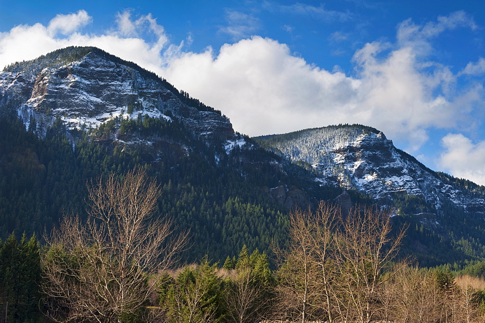 Snow dusted hills