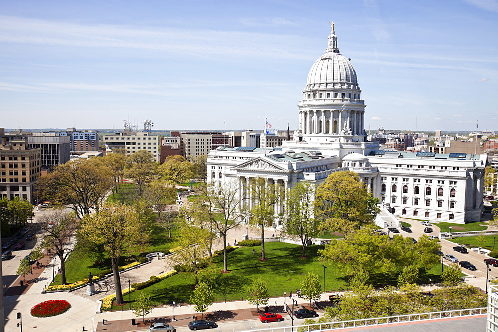 USA, Wisconsin, Madison, State Capitol Building