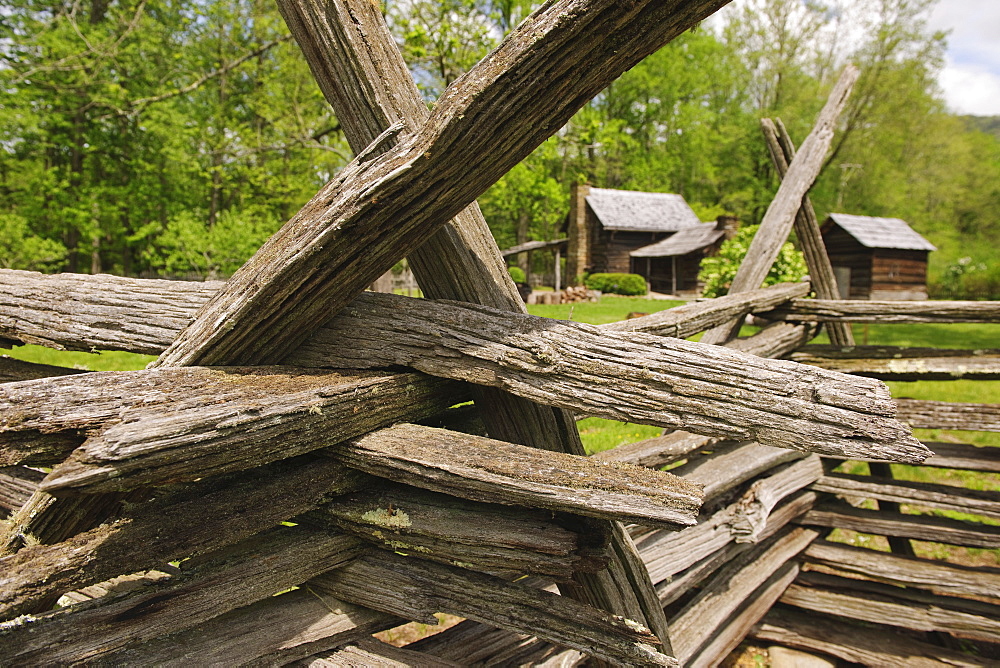 A fence in Smoky Mountain National Park