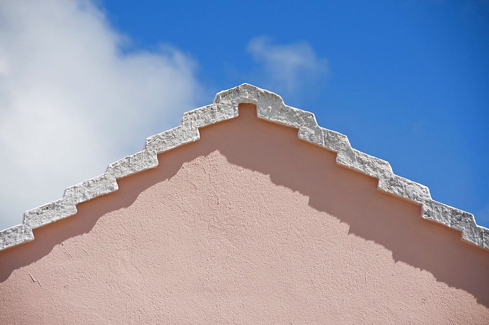 Roof peak in Bermuda