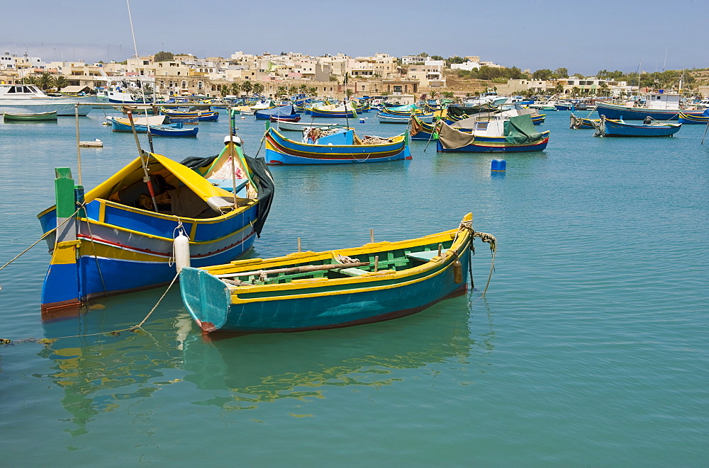 Fishing boats in harbor