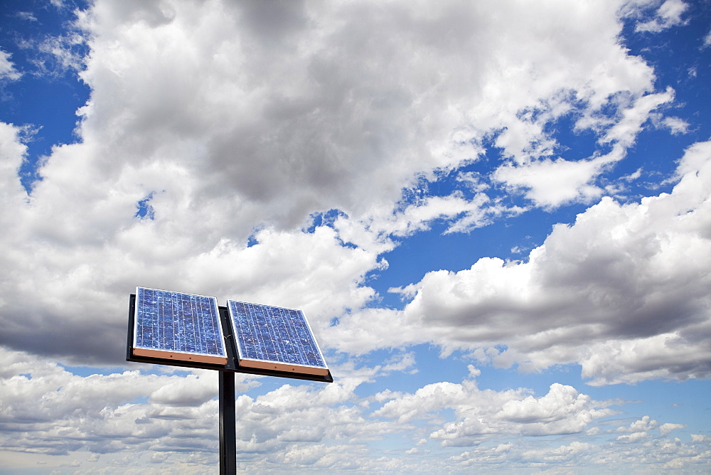 low angle view of solar panel