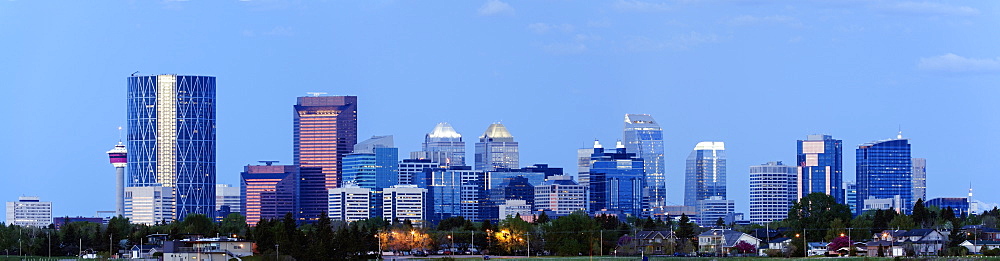 Panoramic view of city, Canada