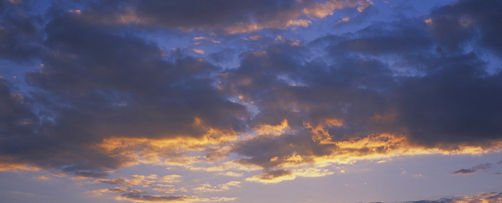 A hint of sunlight on clouds