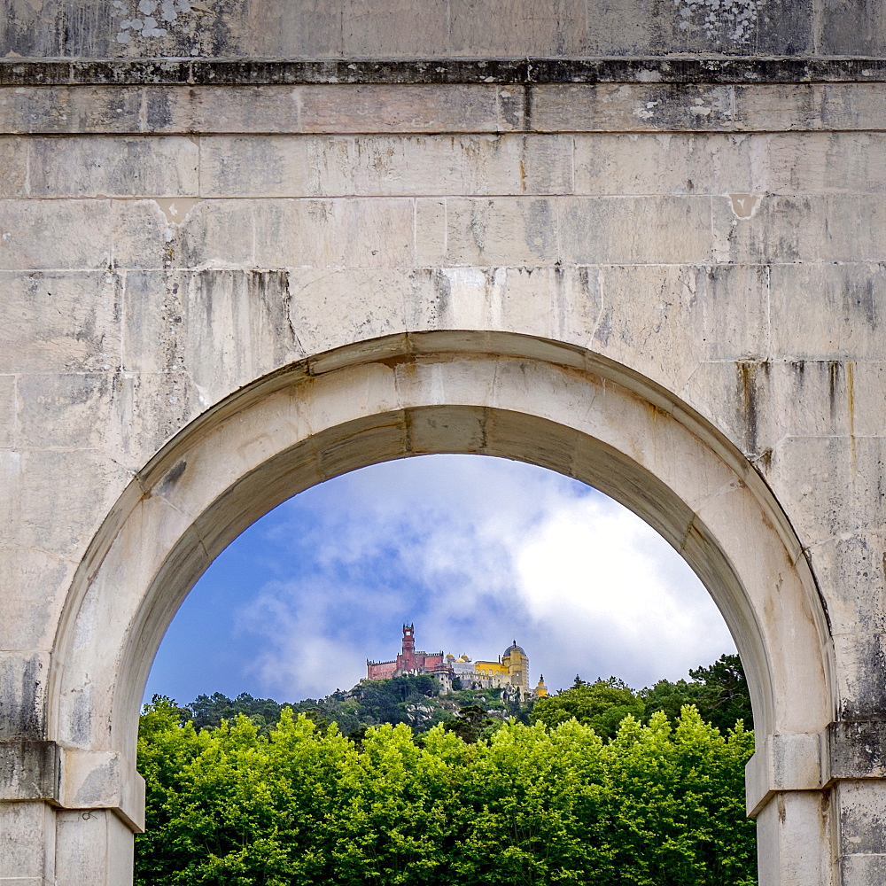 View of palace, Sintra, Portugal