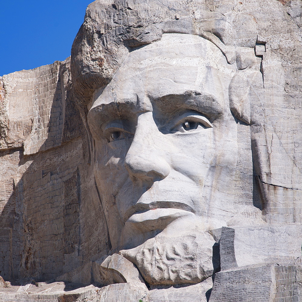 Head of Lincoln on Mount Rushmore