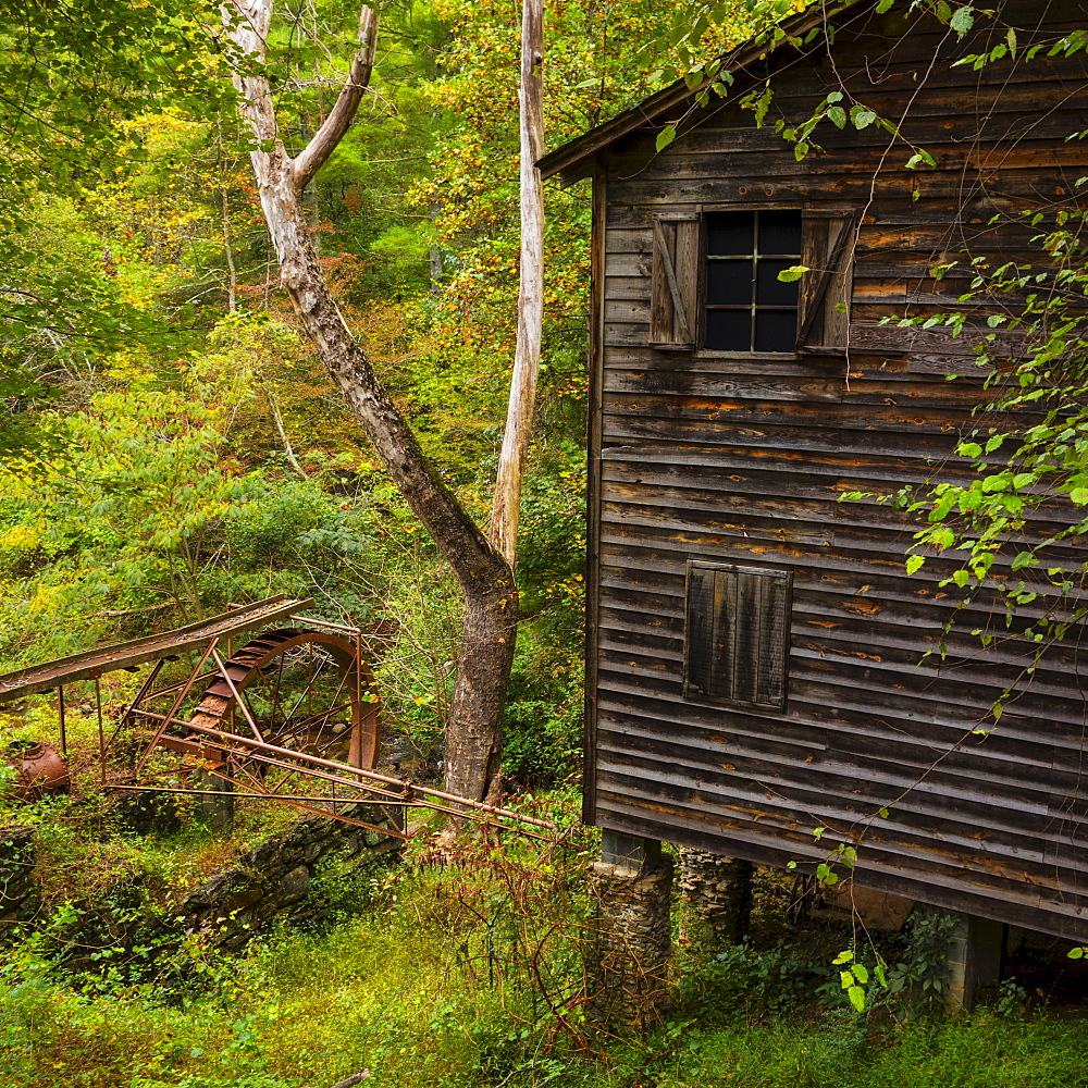 Meytre Grist Mill, Water mill, Meytre Grist Mill, McGalliard Falls, Valdese, North Carolina