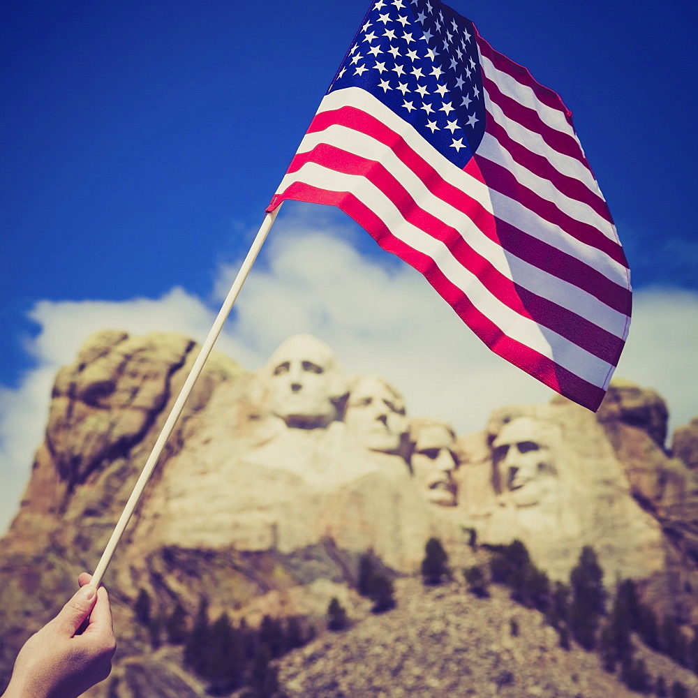 Mount Rushmore National Memorial, USA, South Dakota, Black Hills, Mount Rushmore National Memorial