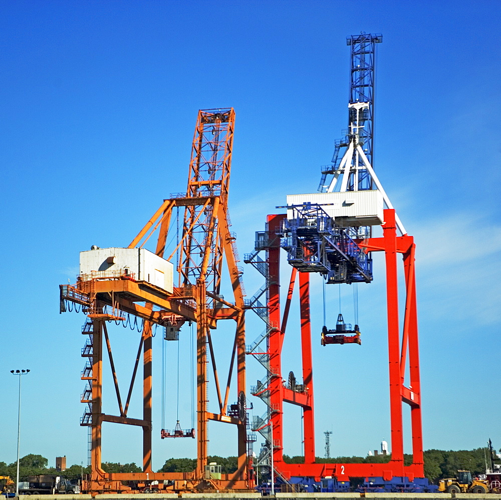 Industrial dock equipment and cranes