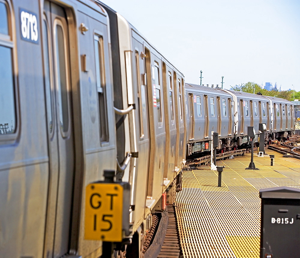 Subway train, New York City, New York, United States