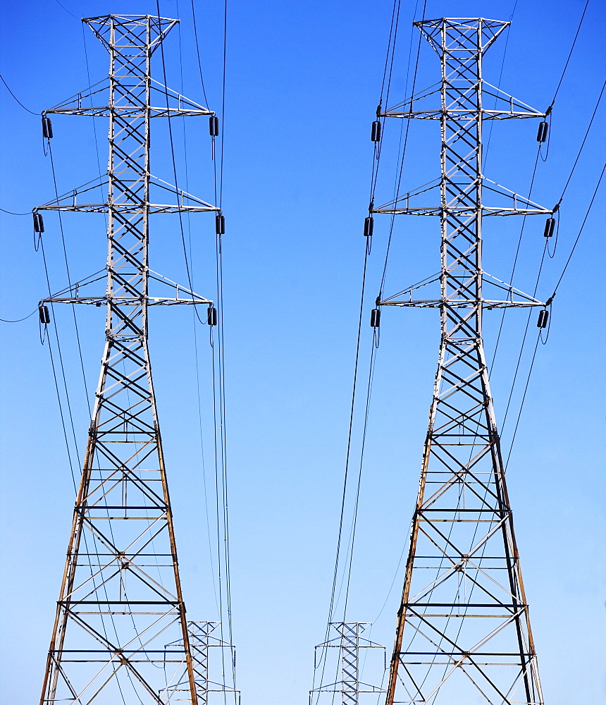 Electricity pylons