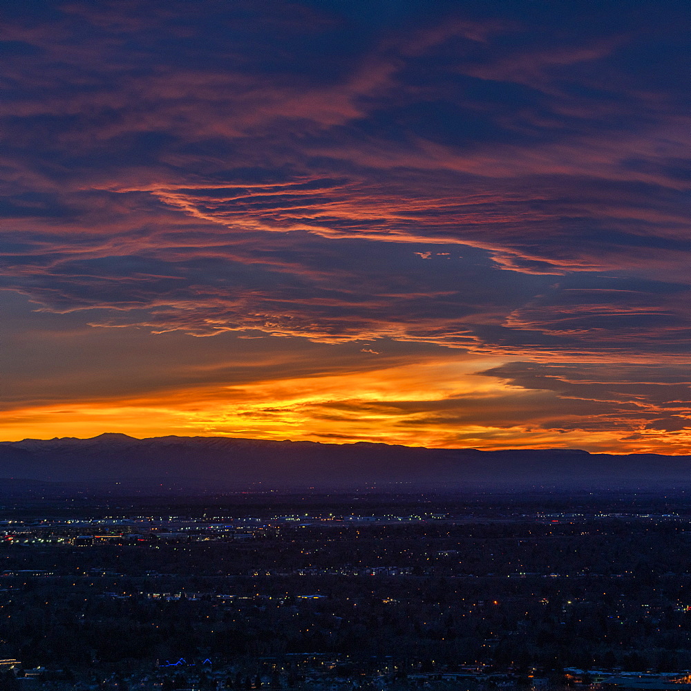 Clouds in sky at sunset