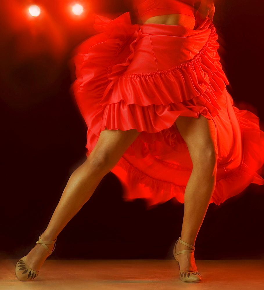 Woman dancing at nightclub