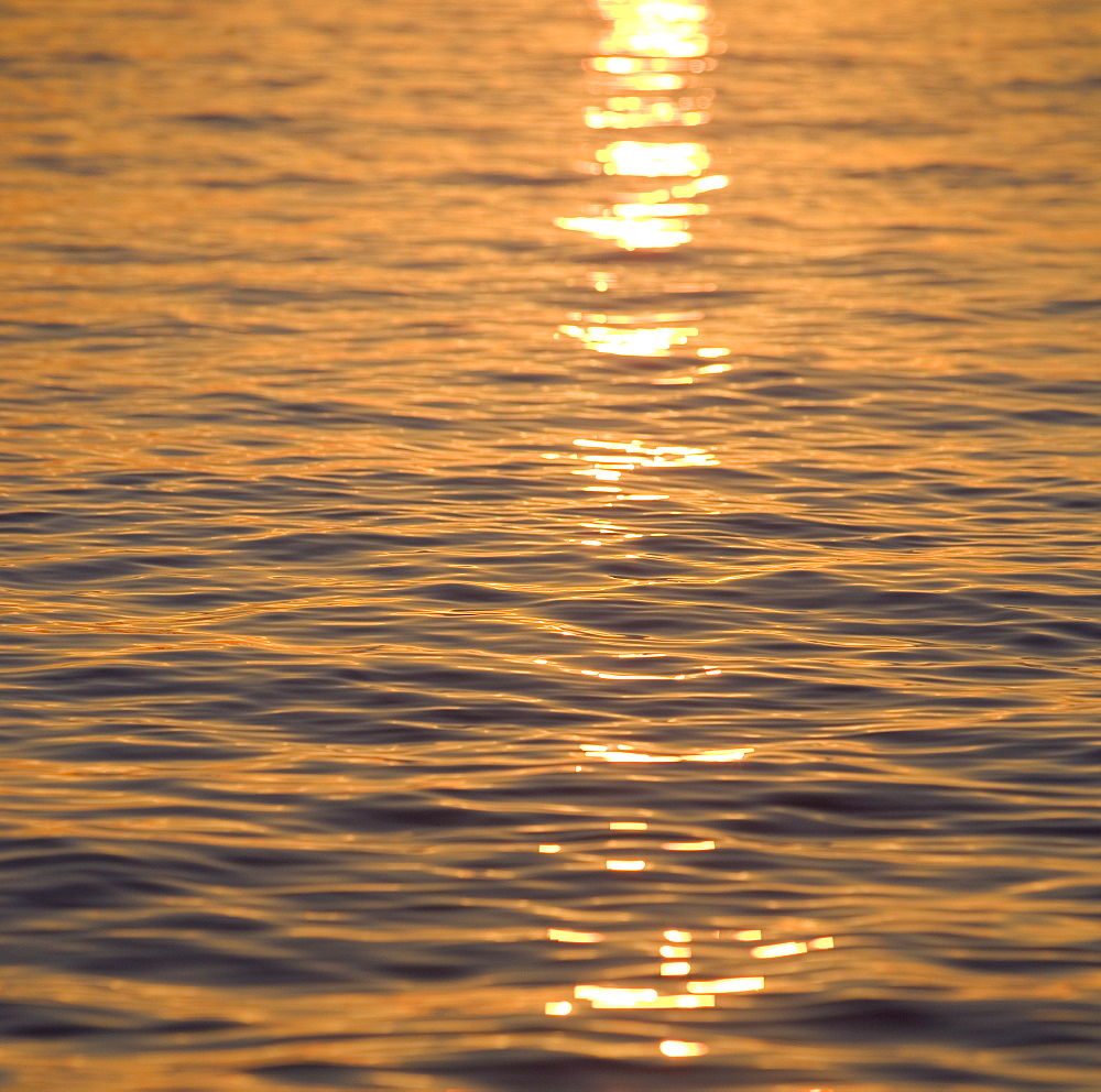 Sunlight reflected on water