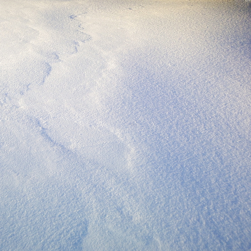 Closeup of snow with texture