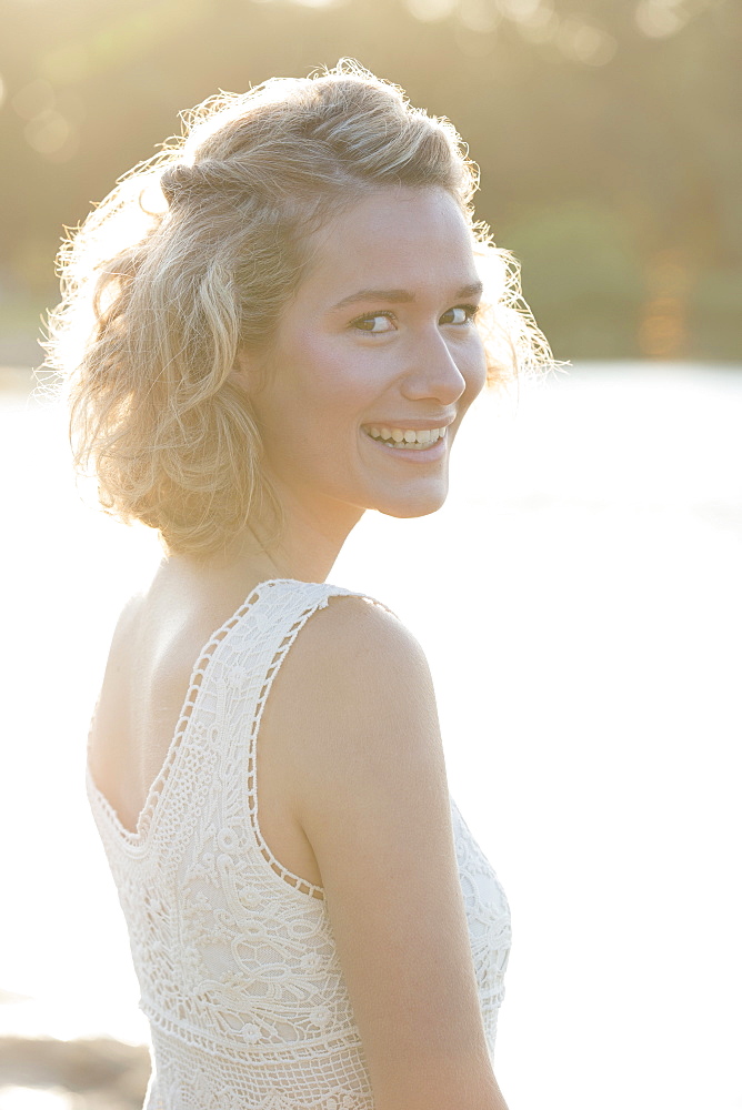 Portrait of beautiful woman