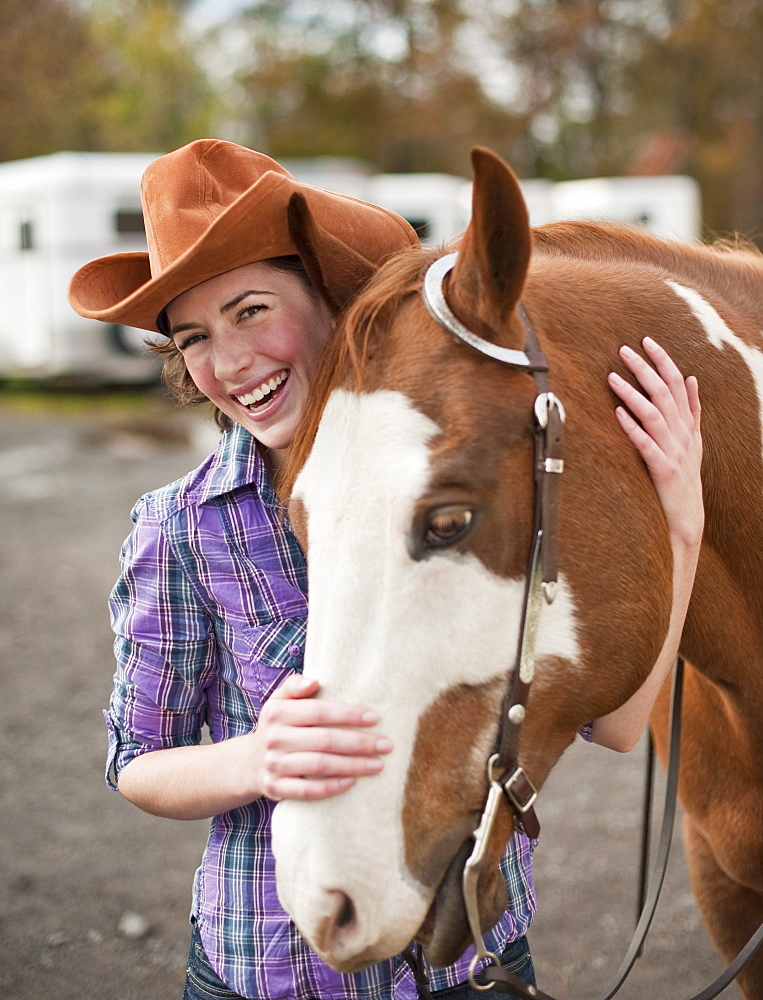 Woman with horse