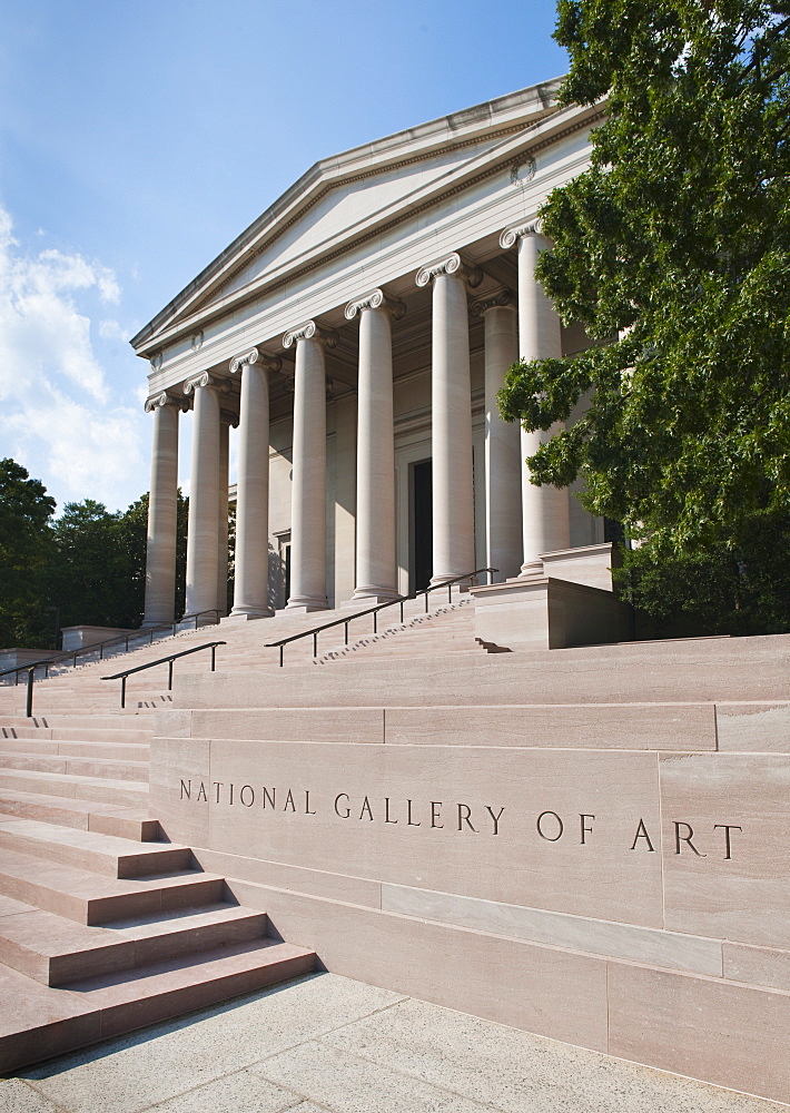 American building with columns