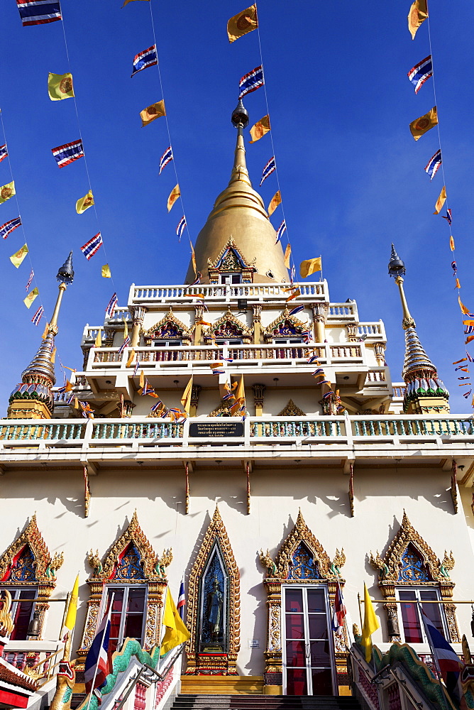 Low angle view of Wat Soi Thong Temple, Bangkok, Thailand