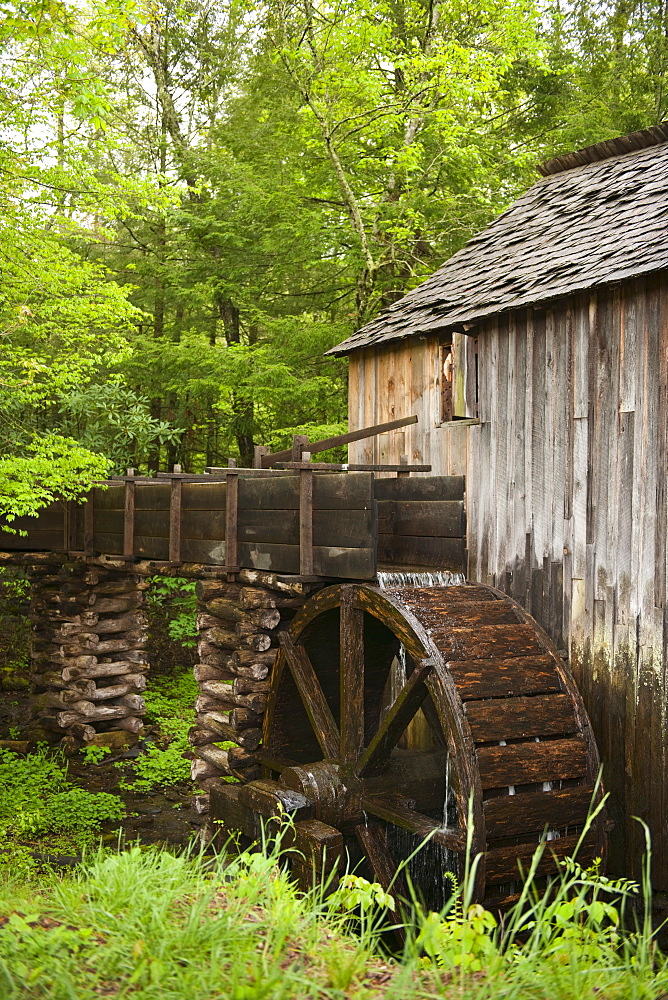 A watermill in Smoky Mountain National Park