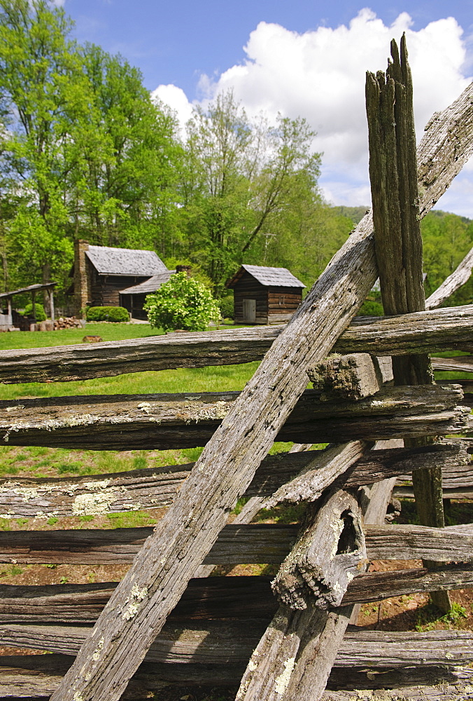 A fence in Smoky Mountain National Park