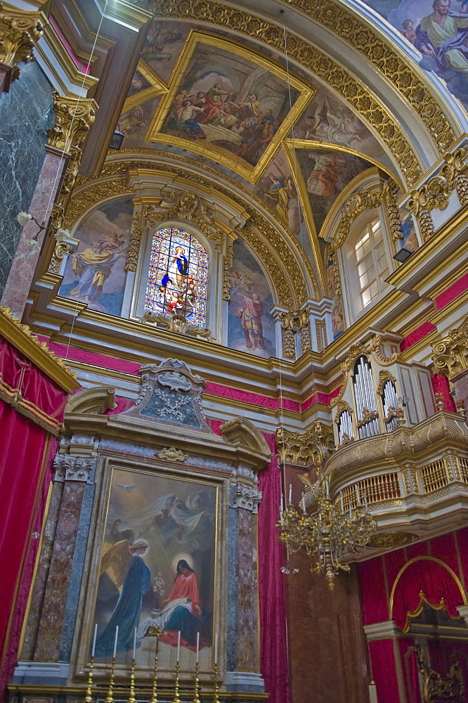 Interior of Mdina Cathedral, Malta