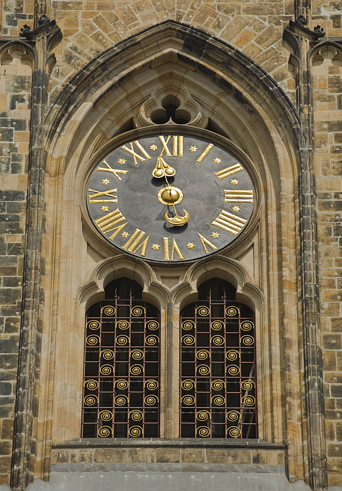 Clock of Saint Vitus Cathedral in Prague