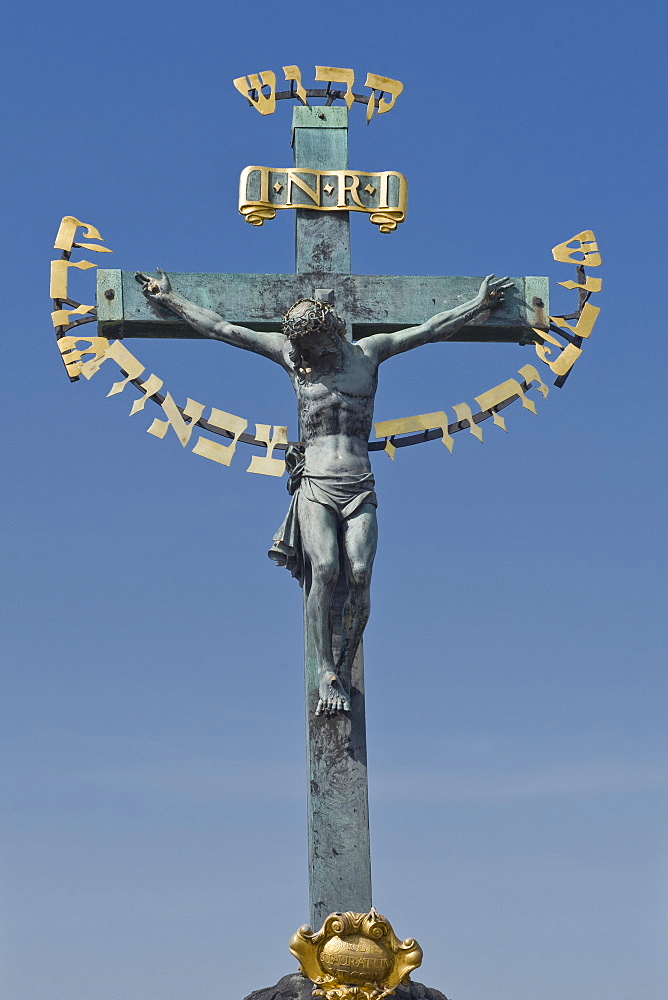 Low angle view of crucifix