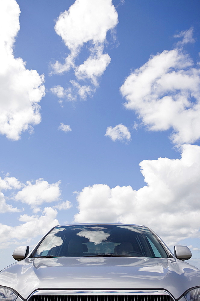 USA, Massachusetts, Car with sky