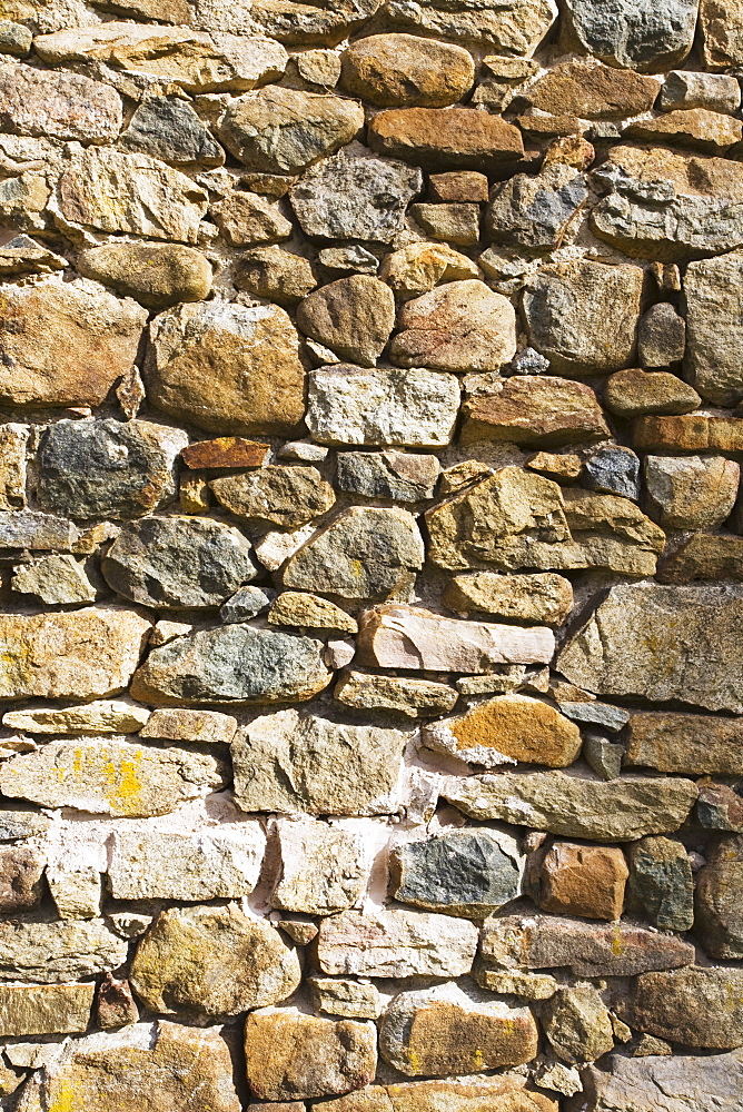 Stone barn wall