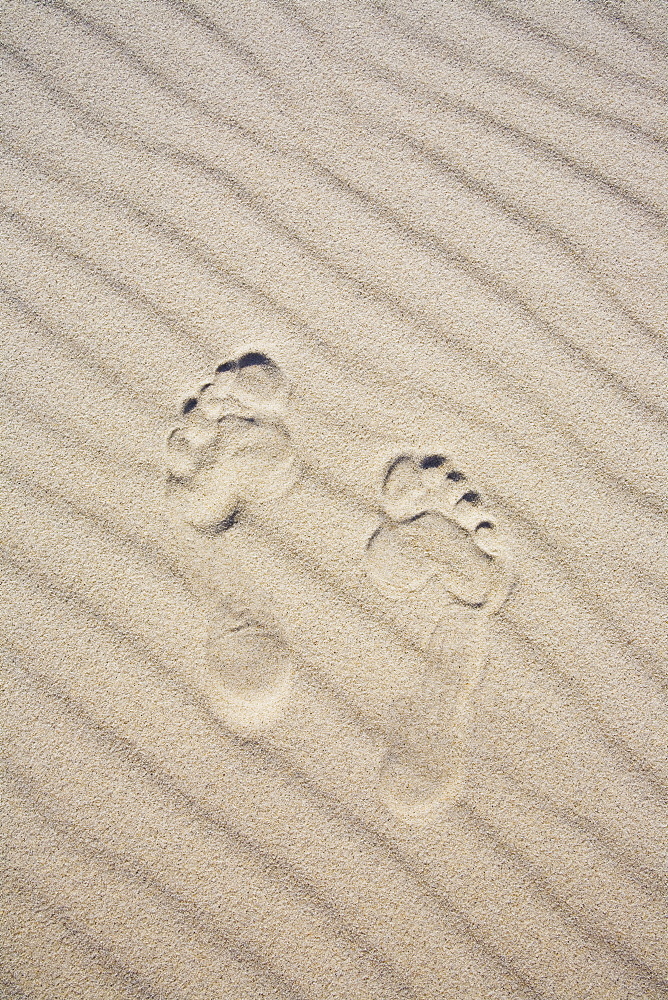 Footprints in the sand