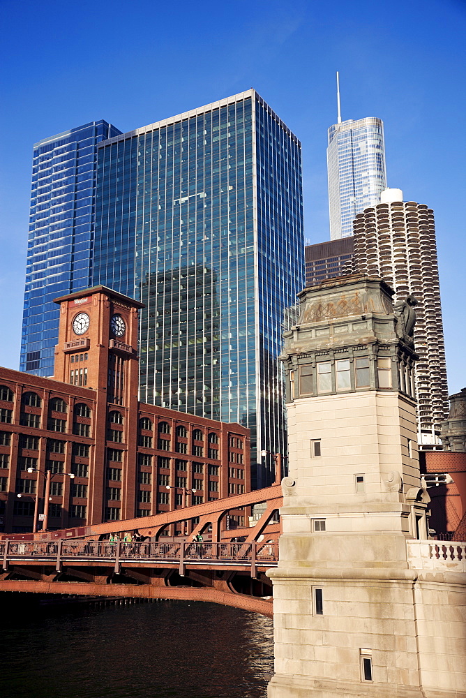 USA, Illinois, Chicago, City view, USA, Illinois, Chicago