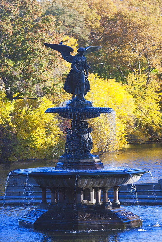 Bethesda Fountain in Central Park, USA, New York State, New York City