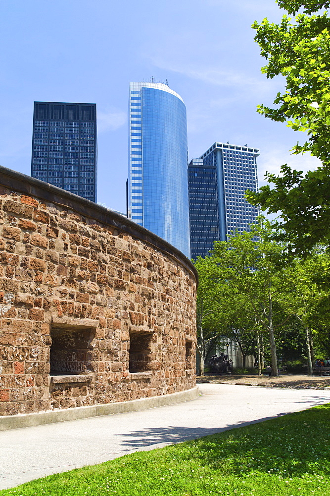 Path outside of Castle Clinton in Lower Manhattan